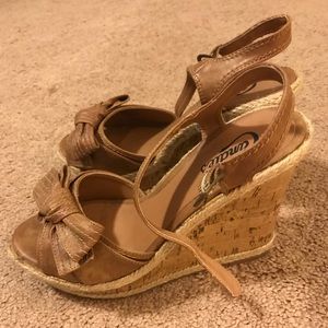 Candie’s Tan Wedges
